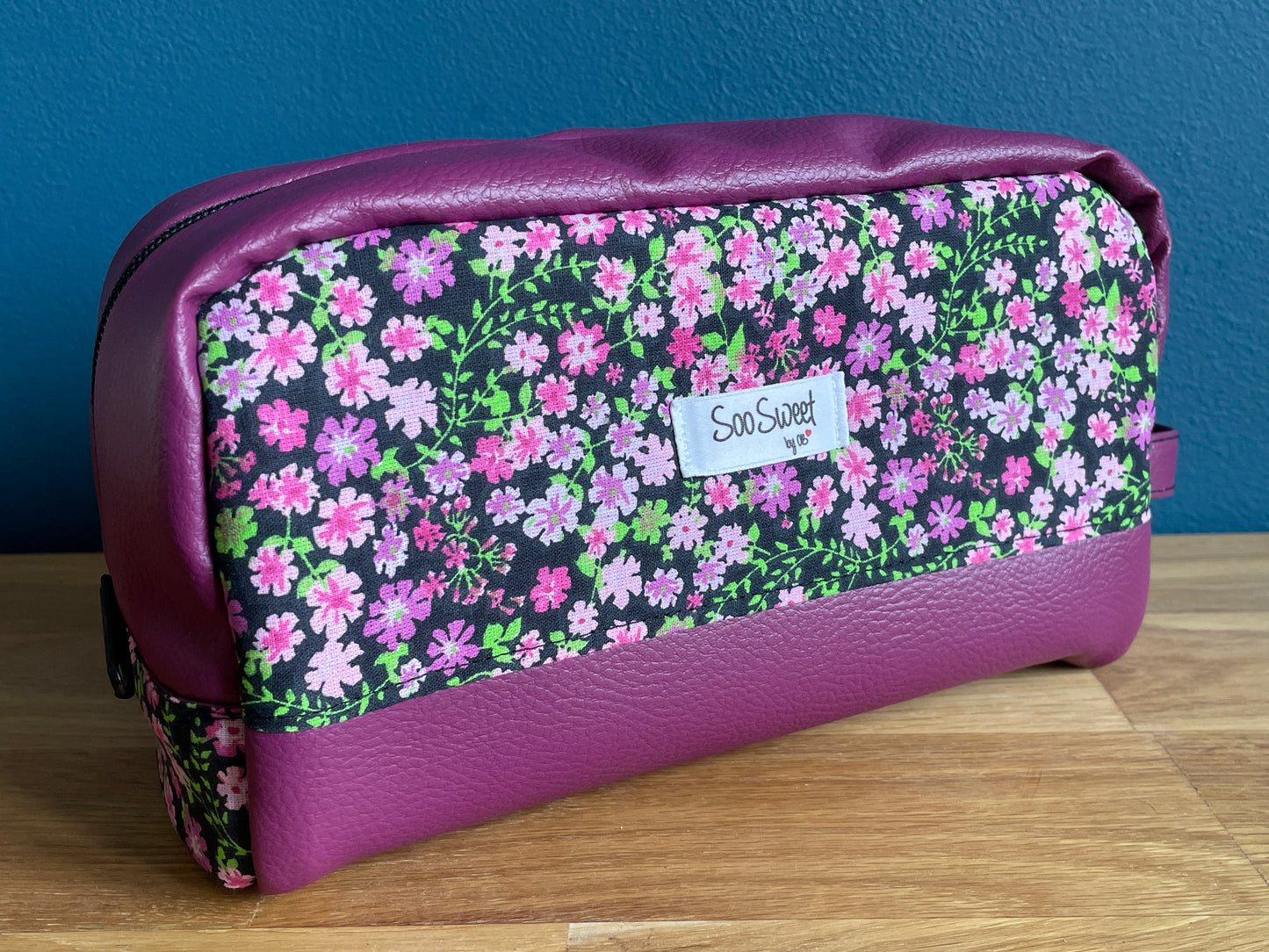 Trousse de toilette Fleurie Violette