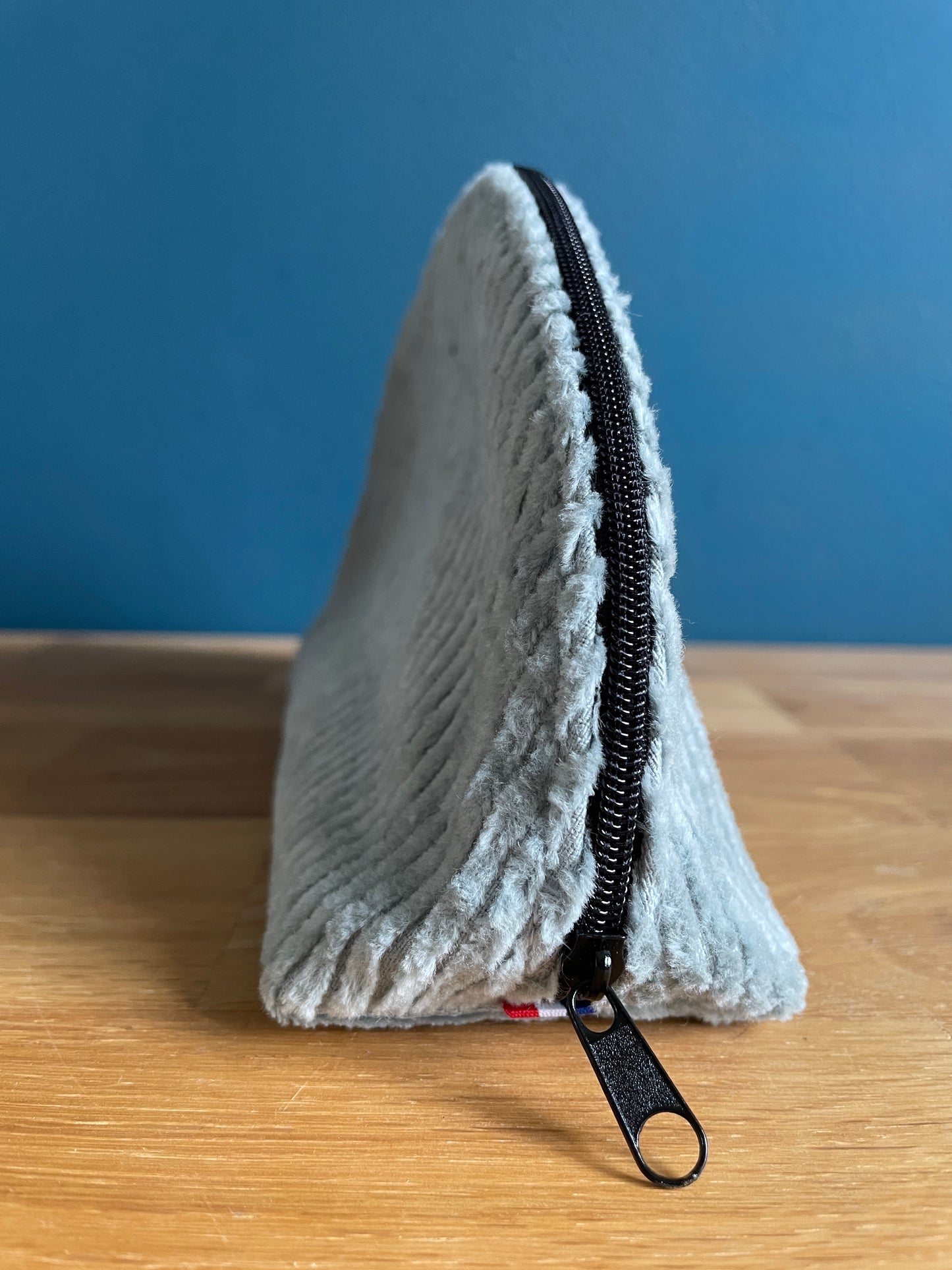 Trousse demi lune Bleu pastel