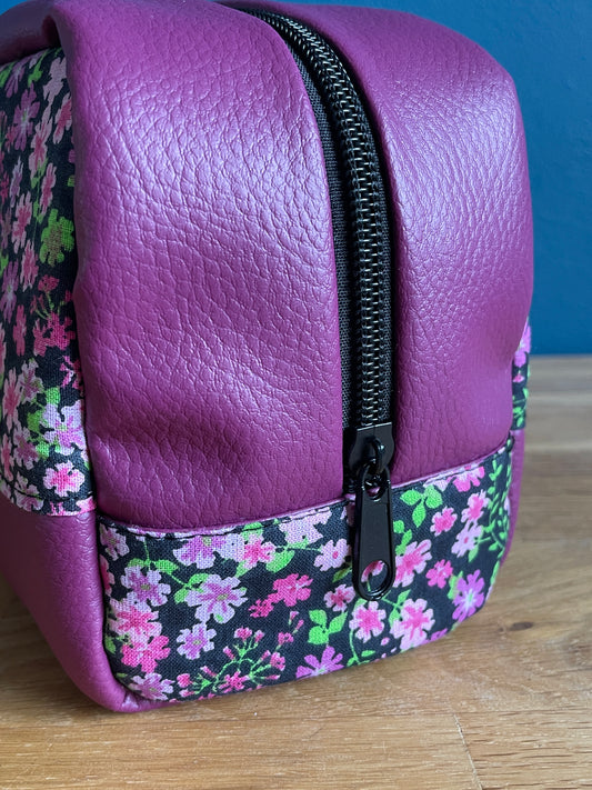 Trousse de toilette Fleurie Violette