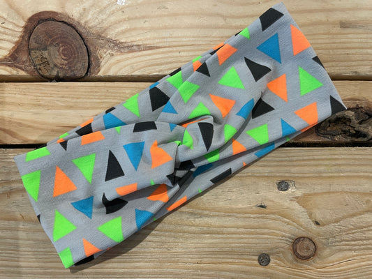 Bandeau à cheveux Triangles Fluo