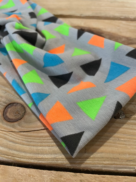 Bandeau à cheveux Triangles Fluo