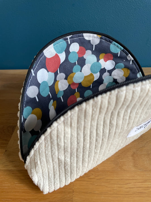 Trousse demi-lune Blanche
