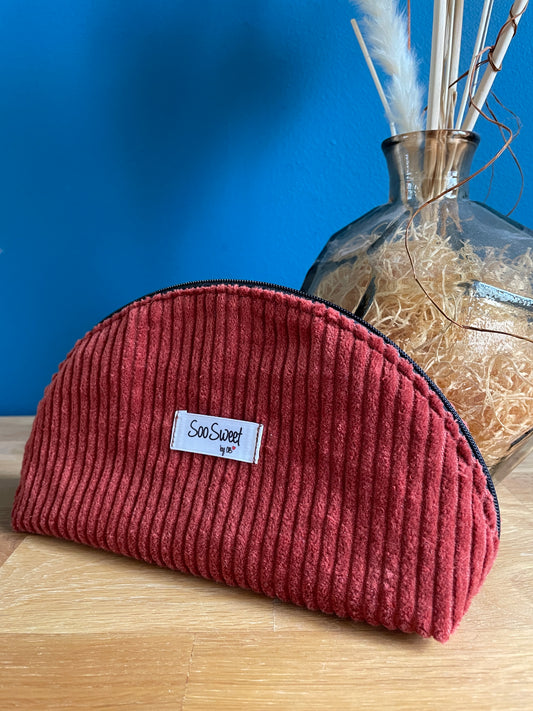 Trousse demi-lune Terracotta