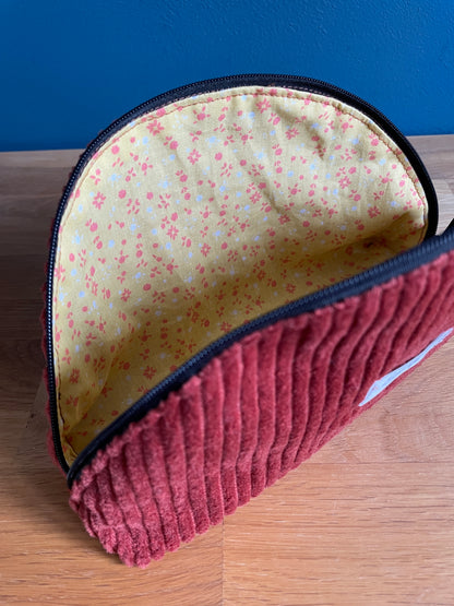 Trousse demi-lune Terracotta