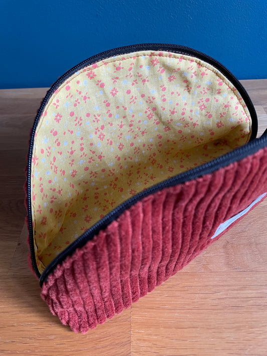 Trousse demi-lune Terracotta